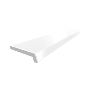 Parapet komorowy PVC - Biały Struktura  - 1