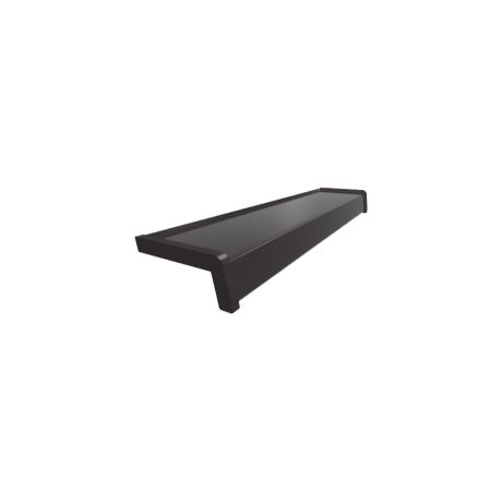 Parapet aluminiowy standardowy - Ciemny Brąz 8019  - 2