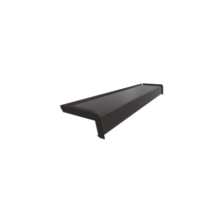 Parapet aluminiowy standardowy - Ciemny Brąz 8019  - 3