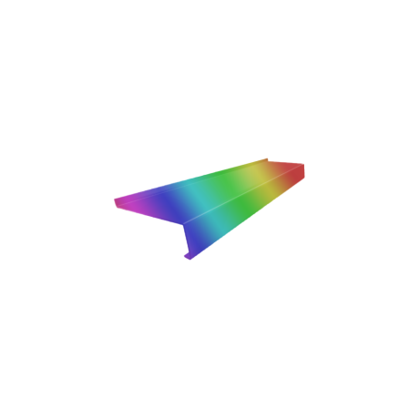 Parapet aluminiowy standardowy - lakierowany dowolny RAL CLASSIC  - 1