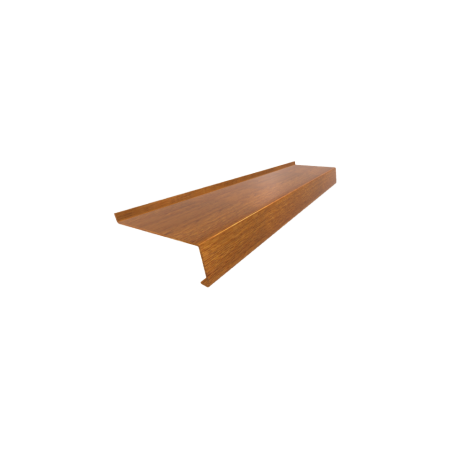 Parapet stalowy standard drewnopodobny - Złoty Dąb