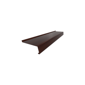 Parapet stalowy standard drewnopodobny - Orzech Parapet stalowy standard drewnopodobny - Orzech  - 1