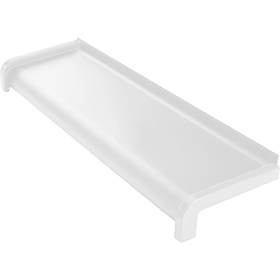 Parapet stalowy softline - Biały RAL9010  - 1