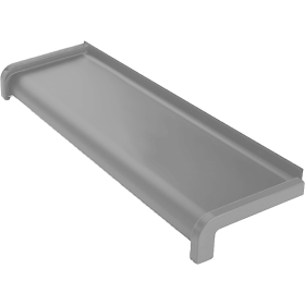 Parapet stalowy softline - Srebrny RAL9006  - 1