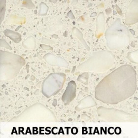Parapet z aglomarmuru - Arabescato Bianco  - 1