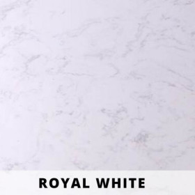 Parapet z aglomarmuru - Royal White  - 2