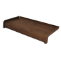 Parapet stalowy softline drewnopodobny - Orzech  - 1