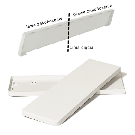 Zakończenia PVC do parapetów rewnowacyjnych komorowych  - 2